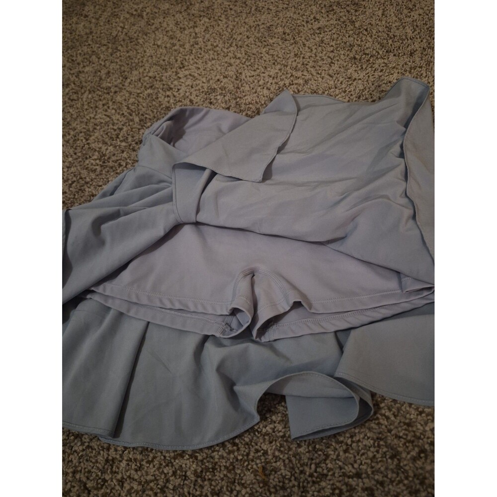 Halara Blue Tie cover-up Tennis Skirt Medium Pickleball Baby Blue - Picture 7 of 7